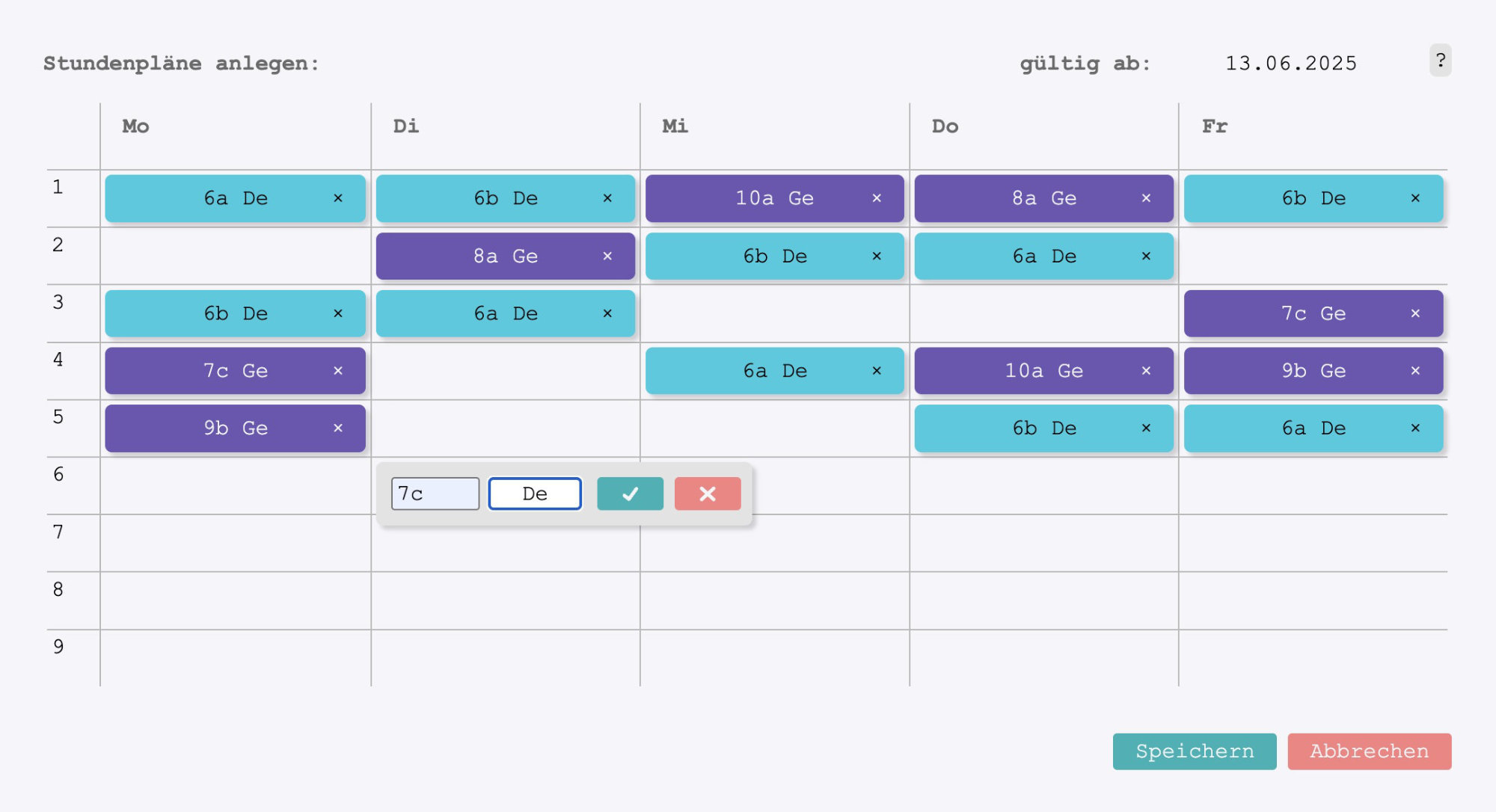 Eduplanio Stundenplan erstellen